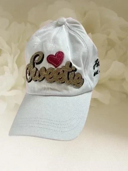 Casquette blanche Sweetie